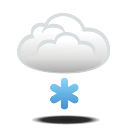 Bew&ouml;lkt mit Schnee