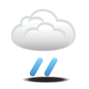 Bew&ouml;lkt mit m&auml;&szlig;igem Regen